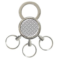 Ornamental Checkerboard 3-ring Key Chain by HermanTelo