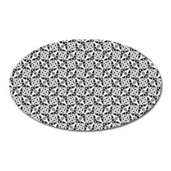 Ornamental Checkerboard Oval Magnet by HermanTelo