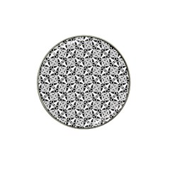 Ornamental Checkerboard Hat Clip Ball Marker