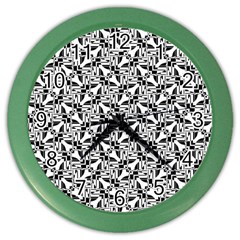 Ornamental Checkerboard Color Wall Clock by HermanTelo