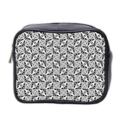 Ornamental Checkerboard Mini Toiletries Bag (two Sides)