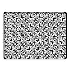 Ornamental Checkerboard Double Sided Fleece Blanket (small) 