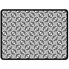 Ornamental Checkerboard Double Sided Fleece Blanket (large) 