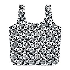 Ornamental Checkerboard Full Print Recycle Bag (l)