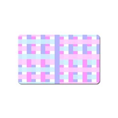 Gingham Nurserybaby Magnet (name Card) by HermanTelo