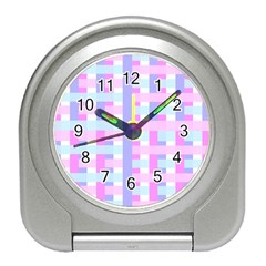 Gingham Nurserybaby Travel Alarm Clock