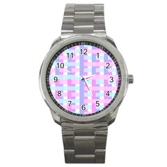 Gingham Nurserybaby Sport Metal Watch