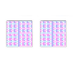 Gingham Nurserybaby Cufflinks (square)