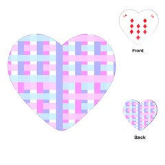 Gingham Nurserybaby Playing Cards Single Design (heart)