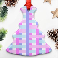 Gingham Nurserybaby Christmas Tree Ornament (two Sides)