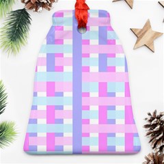 Gingham Nurserybaby Bell Ornament (two Sides)