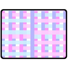 Gingham Nurserybaby Double Sided Fleece Blanket (large) 