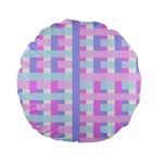 Gingham Nurserybaby Standard 15  Premium Flano Round Cushions Front