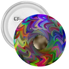 Rainbow Plasma Neon 3  Buttons by HermanTelo