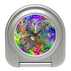 Rainbow Plasma Neon Travel Alarm Clock