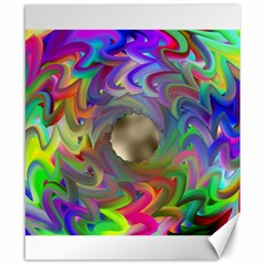 Rainbow Plasma Neon Canvas 8  X 10 