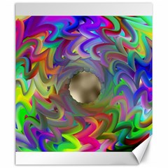 Rainbow Plasma Neon Canvas 20  X 24  by HermanTelo