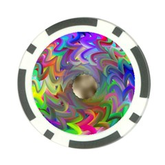 Rainbow Plasma Neon Poker Chip Card Guard (10 Pack)