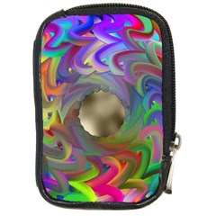 Rainbow Plasma Neon Compact Camera Leather Case