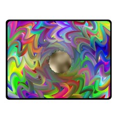 Rainbow Plasma Neon Fleece Blanket (small) by HermanTelo