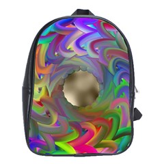 Rainbow Plasma Neon School Bag (xl)