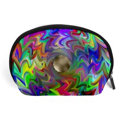 Rainbow Plasma Neon Accessory Pouch (large) by HermanTelo