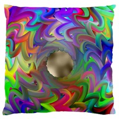 Rainbow Plasma Neon Standard Flano Cushion Case (one Side) by HermanTelo