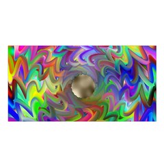 Rainbow Plasma Neon Satin Shawl by HermanTelo