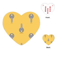 Key Playing Cards Single Design (heart)