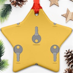 Key Star Ornament (two Sides)