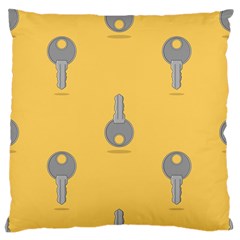 Key Large Flano Cushion Case (two Sides)