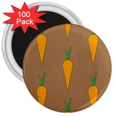 Healthy Fresh Carrot 3  Magnets (100 Pack) by HermanTelo