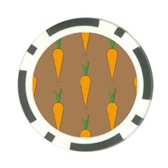 Healthy Fresh Carrot Poker Chip Card Guard