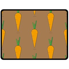 Healthy Fresh Carrot Fleece Blanket (large)  by HermanTelo