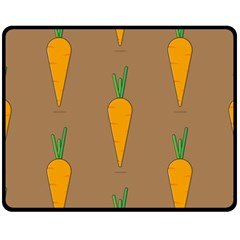 Healthy Fresh Carrot Fleece Blanket (medium) 