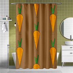 Healthy Fresh Carrot Shower Curtain 48  X 72  (small) 