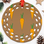 Healthy Fresh Carrot Ornament (Round Filigree) Front