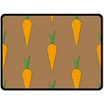 Healthy Fresh Carrot Double Sided Fleece Blanket (Large)  80 x60  Blanket Front