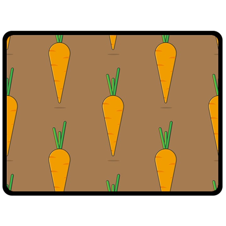 Healthy Fresh Carrot Double Sided Fleece Blanket (Large) 