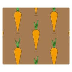 Healthy Fresh Carrot Double Sided Flano Blanket (small) 