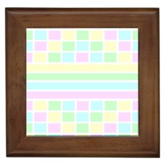 Geometric Pastel Framed Tiles by Bajindul