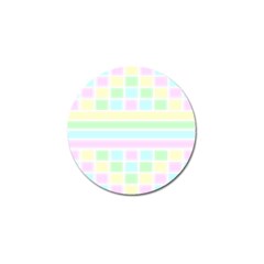 Geometric Pastel Golf Ball Marker (4 Pack) by Bajindul