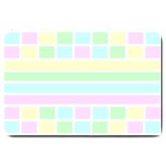 Geometric Pastel Large Doormat  by Bajindul