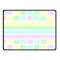 Geometric Pastel Fleece Blanket (small) by Bajindul