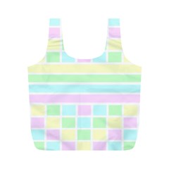 Geometric Pastel Full Print Recycle Bag (m) by Bajindul