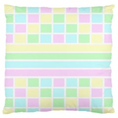 Geometric Pastel Standard Flano Cushion Case (one Side) by Bajindul