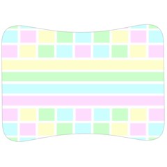 Geometric Pastel Velour Seat Head Rest Cushion by Bajindul