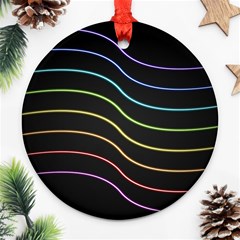 Wallpaper Background Colors Neon Ornament (round) by Bajindul