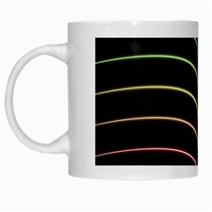 Wallpaper Background Colors Neon White Mugs by Bajindul