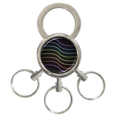 Wallpaper Background Colors Neon 3-ring Key Chain by Bajindul